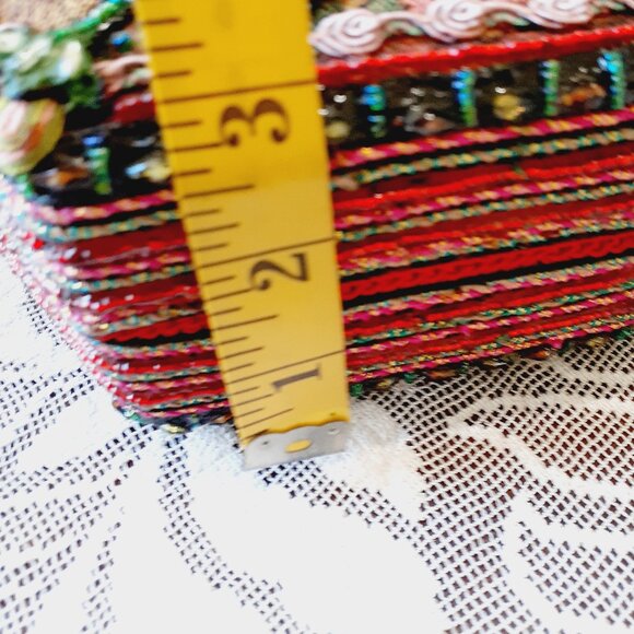 Mary Francis Tapestry Beaded Crossbody - Picture 15 of 15